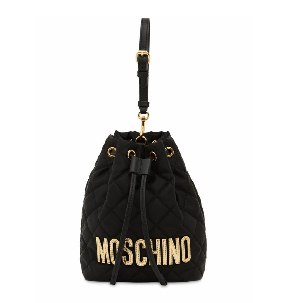 Authentic Moschino Black Nylon Crossbody Bag